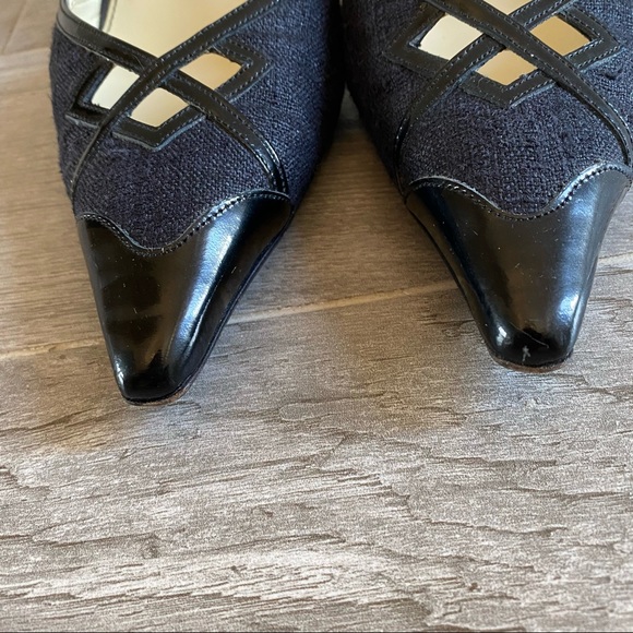 Prada slingbacks with patent leather and fabric - Picture 4 of 11